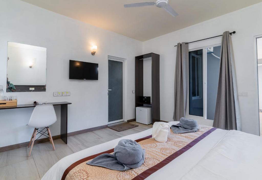 Double room interior, close-up